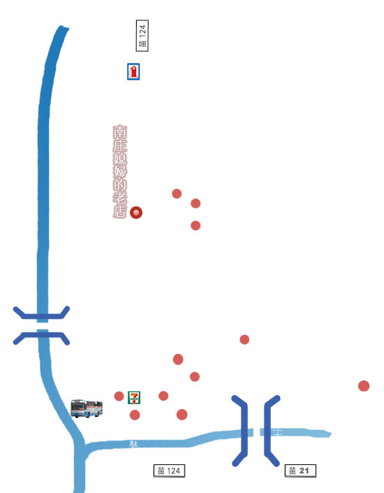 南庄老街地圖
